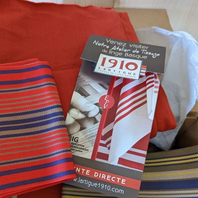 Achat de tissu basque Lartigue 1910